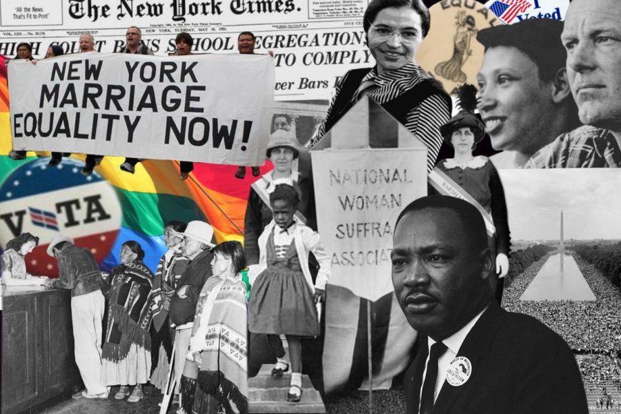 A few images from key equality movements throughout United States history. 
