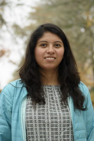 Cynthia Sanches, OSU student stands outside