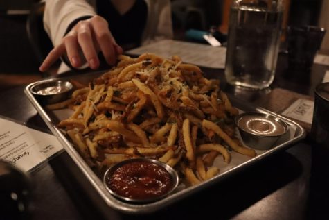 a plate of fries
