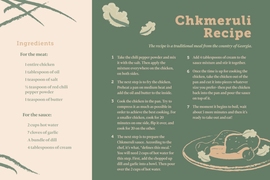 Print this recipe card out and keep it in your kitchen for easy access to a great chkmeruli recipe!