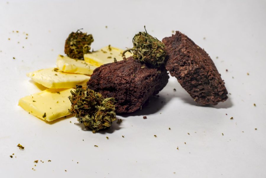 A photo illustration of ingredients and supplies used for making cannabis infused butter and oils. Cooking with cannabis has experienced a boom in recent years but first time users are encouraged to consume responsibly and double check the measurements.