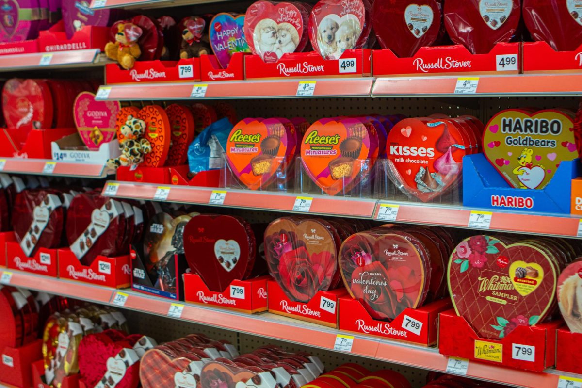 Valentines Day candy at RiteAid in Corvallis.