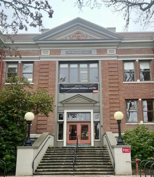 Efforts are being made to include a multi-stall gender-neutral restroom in Moreland Hall. The building, which is dedicated to the School of Writing, Literature, and Film, is featured on Dec. 6.