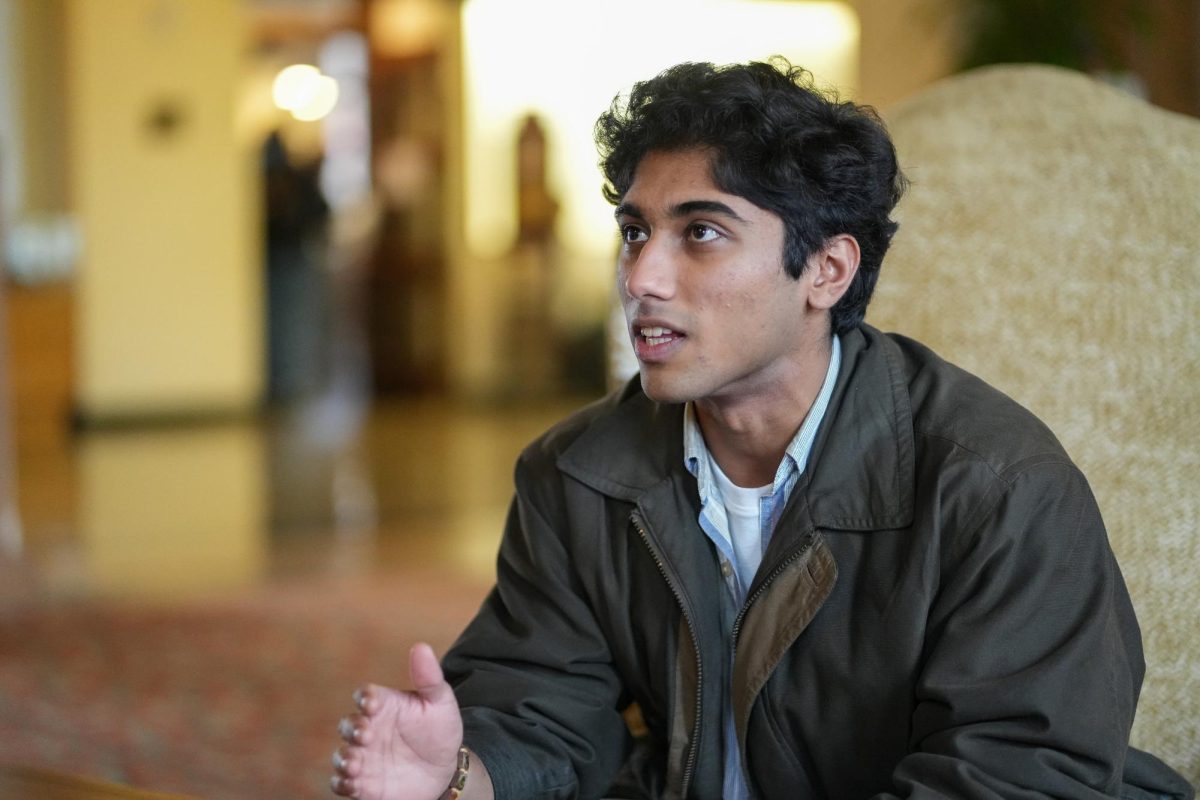 Sophomore nuclear engineer, Nicholas Thomas, explains his methods for getting prepared for the term after winter break on Jan 14th, 2026. The students interviewed in the Memorial Union study room remarked how the first few weeks of the term can be
daunting.