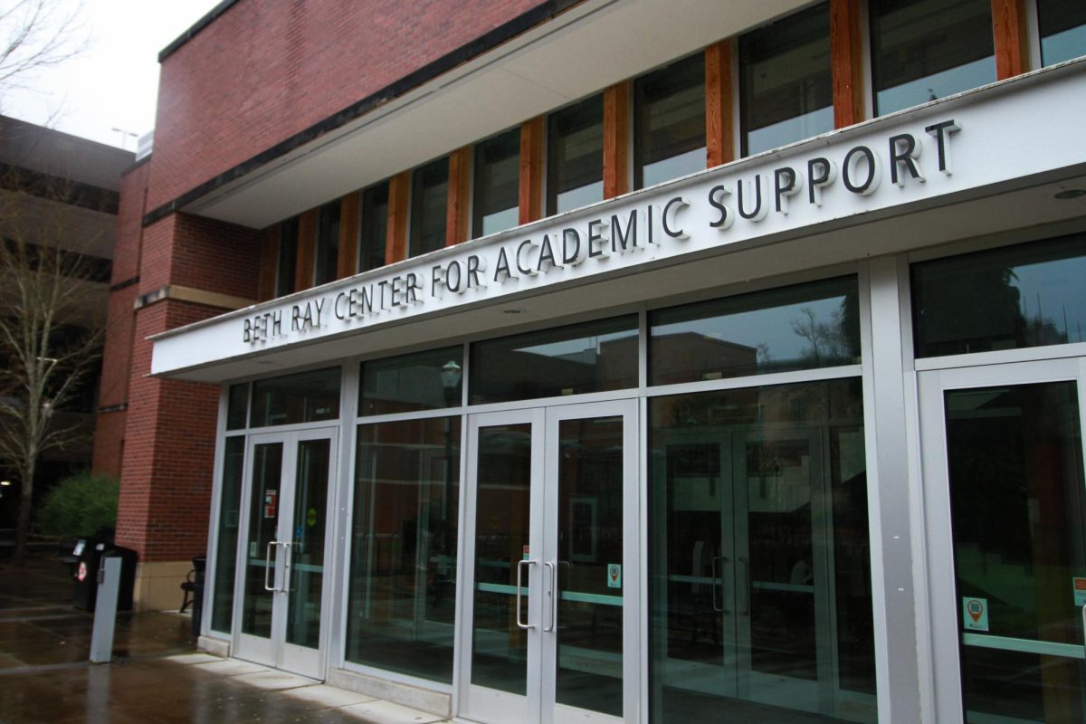 The outside of the Beth Ray Center for Academic Support, a place where students can go for assistance in their academics, pictured on Mar. 11, 2026. The little talked about Supplemental Instruction Tables (S.I. Tables) are almost always hosted in the Beth Ray Center for Academic Support; these tables offer additional tutoring at no additional cost for many courses at Oregon State University.