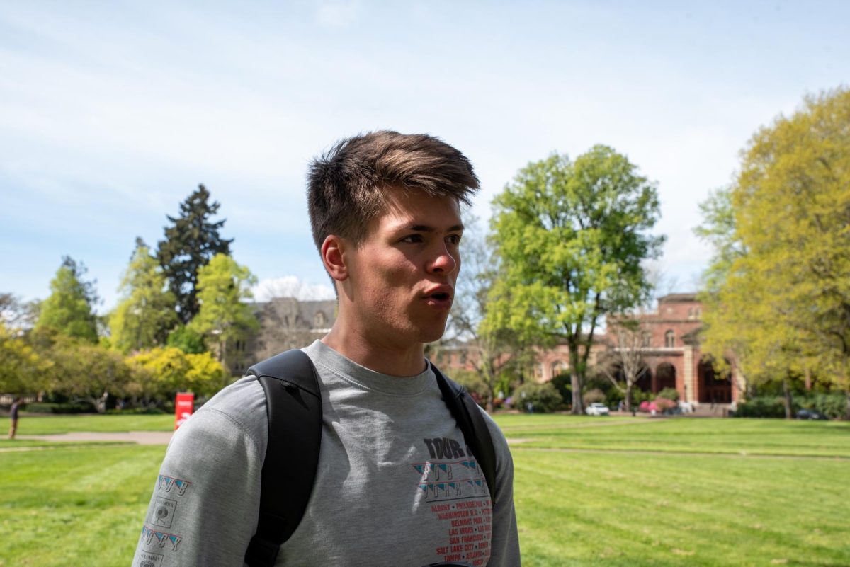 Third year Biology and Genetics student Andrew Tercek talks about why he chose OSU on the Memorial Union Quad April 17, 2026. 